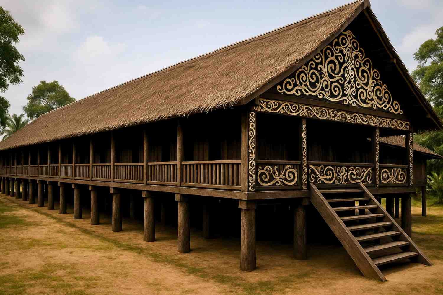 Rumah Adat Dayak 2