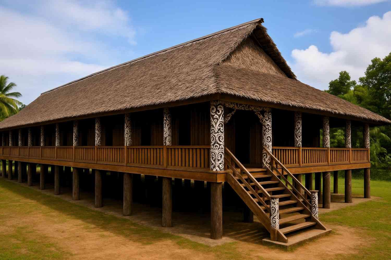 Rumah Adat Dayak 3